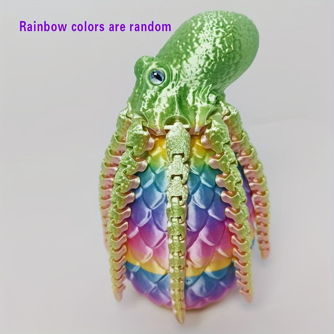Colorful 3D Printed Octopus Mystery Gift with Octopus Dragon Eggs