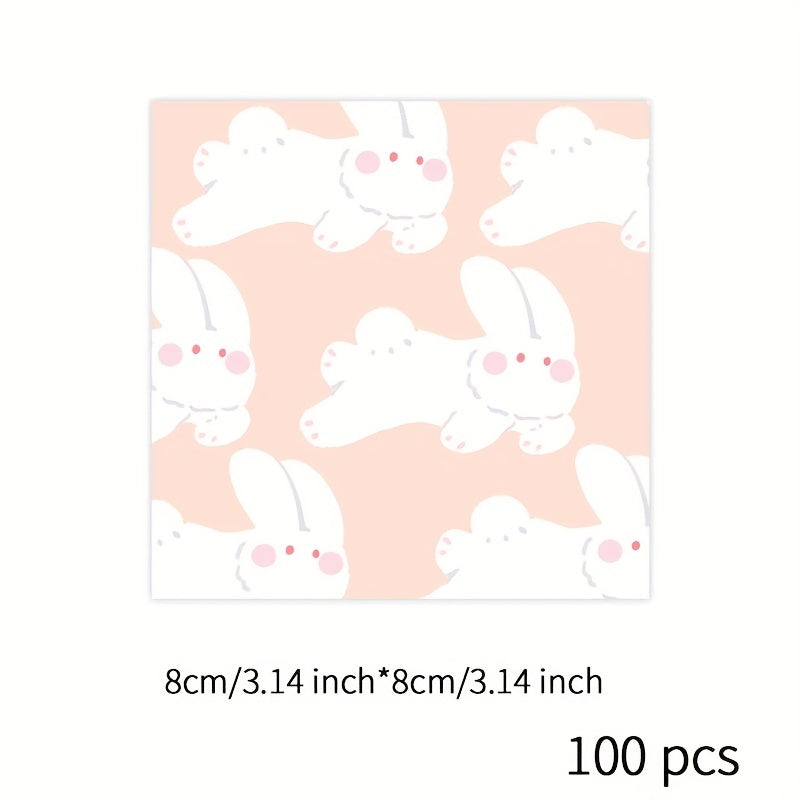 100 Sheets Cartoon Animal Notepad To Do List Memo Office Message Pad