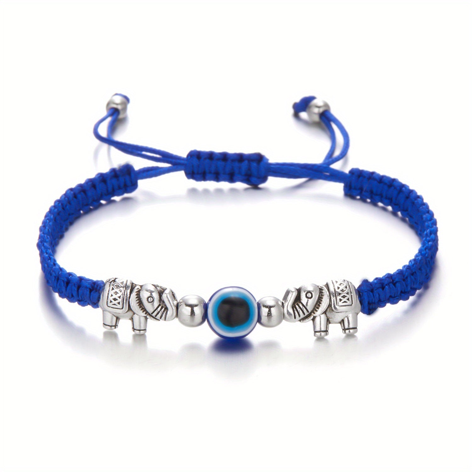 Devil's Eye Theme Braided Anklet Adjustable Ankle Bracelet