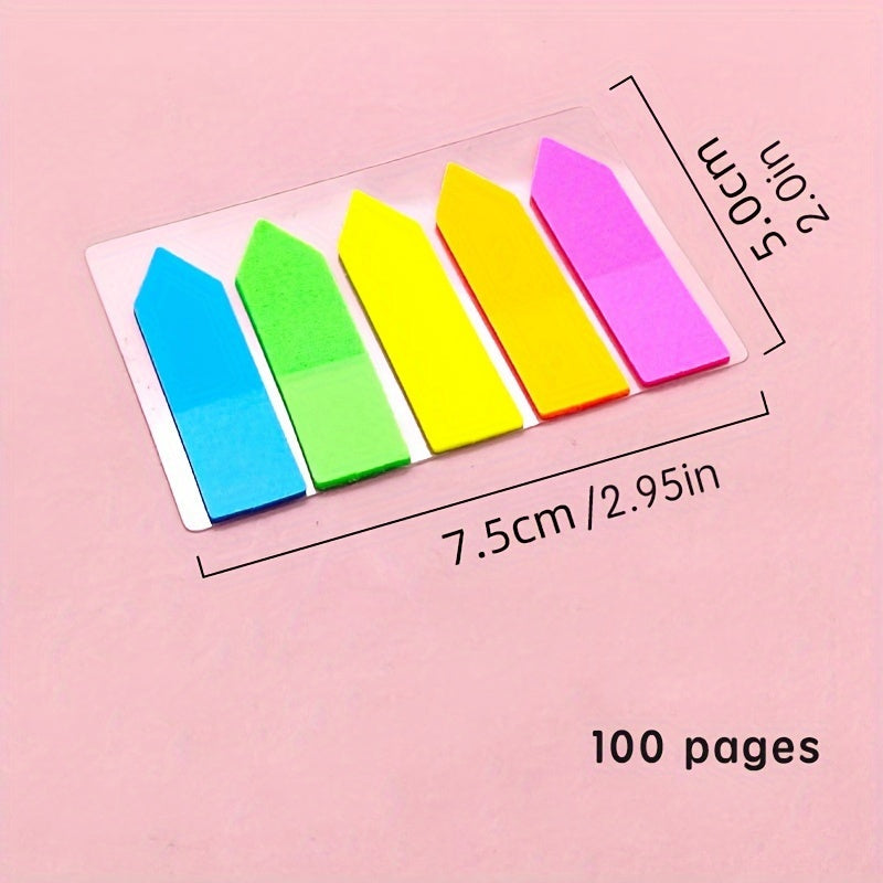 350 Transparent Sticky Notes Arrow Index Sticker & Waterproof Self Adhesive Pads