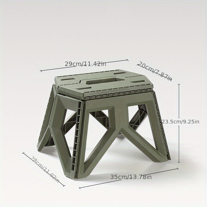 Portable Folding Step Stool for Adults Durable Plastic Camping Stool