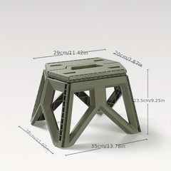 Portable Folding Step Stool for Adults Durable Plastic Camping Stool