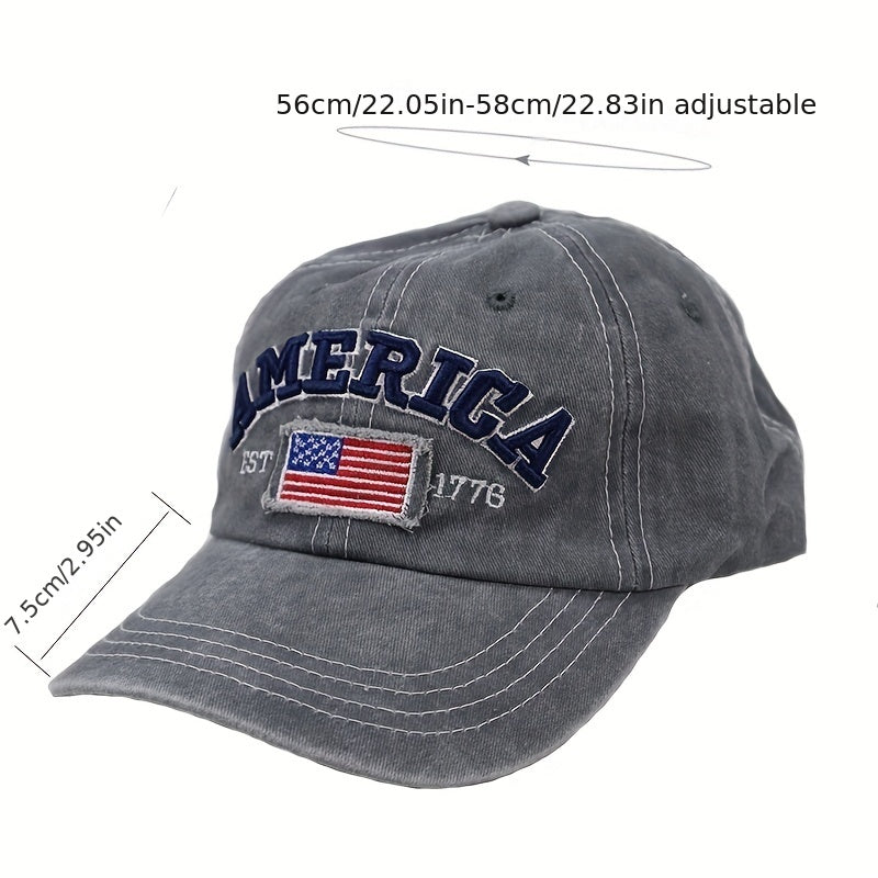Men's Outdoor American Flag Vintage Baseball Cap