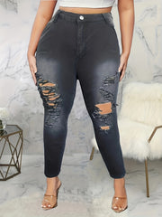  Ripped High Rise Skinny Jeans