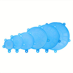 6pcs Silicone Fresh keeping Cover Kitchen Storage Food Preservation