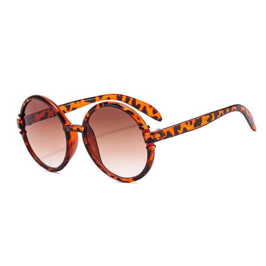 Large Round Frame Sunglasses UV400