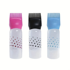 Colorful Hair Dye Applicator Bottle with Scale, Salon & Home Use