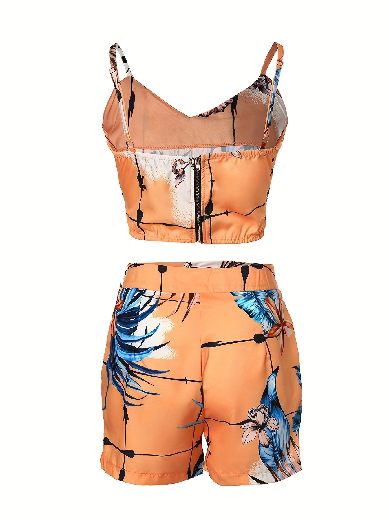 Women 2Pcs Shorts Suits Set