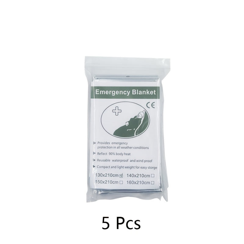 10pcs Survival Thermal Blanket for Outdoor Camping
