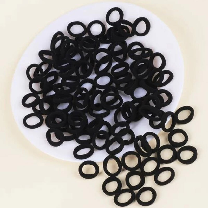 100pcs Girls Rubber Bands Elastic Hair Rope Hair Ring