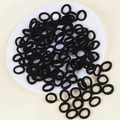 100pcs Girls Rubber Bands Elastic Hair Rope Hair Ring