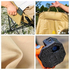 Portable Folding Moon Chair Outdoor Leisure Chair For Beach Fishing Camping
