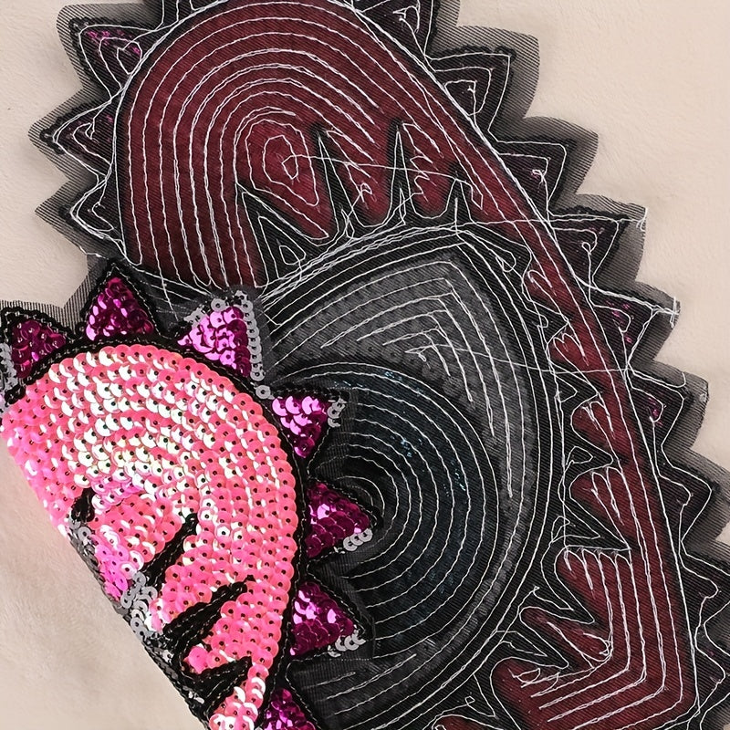 Heart Shaped Eye Embroidered Patch DIY Decorative for Clothes Accessorie