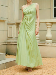  One Shoulder Maxi Formal Dress