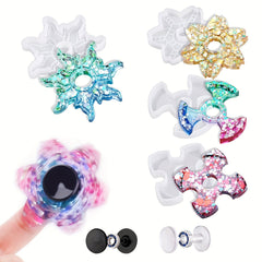 DIY Crafts Fidget Spinner Epoxy Resin Silicone Plaster Mold Anti Stress Toy