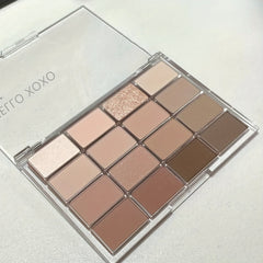 Matte Eyeshadow Palette Brown Nude Pink Tones