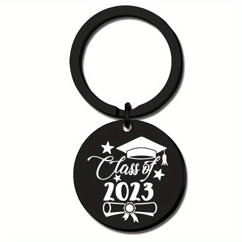 Graduation Keychain Stainless Steel Inspirational Gift