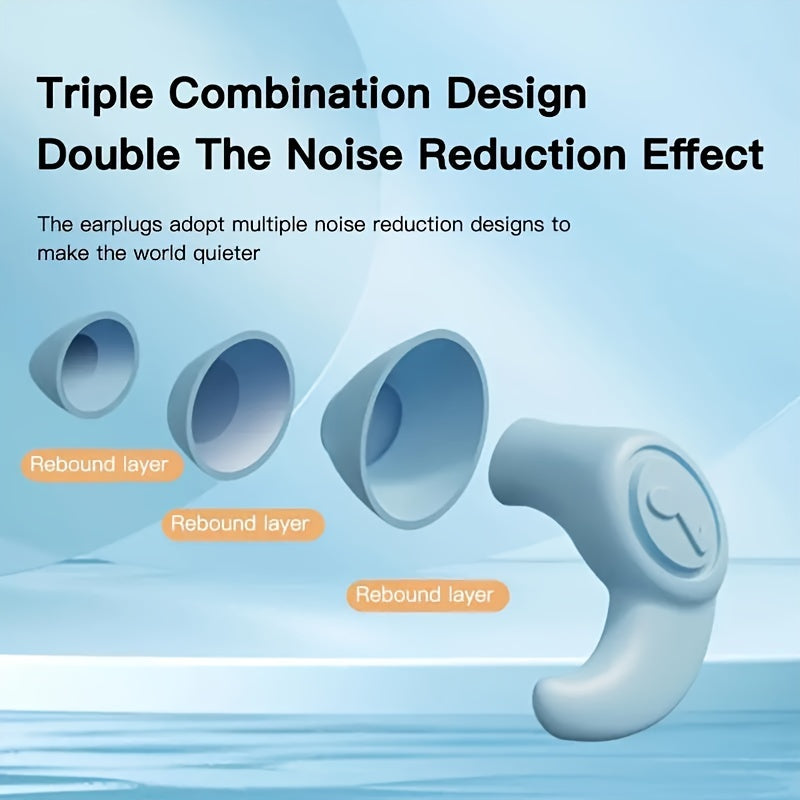 Solid Silicon Earplugs Waterproof for Swimming Diving