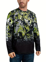 Men's Camo UPF 50 Sun Protection Shirt Long Sleeve Quick Dry