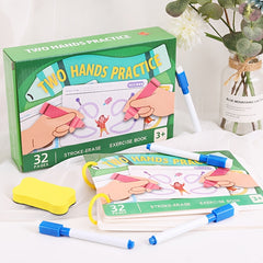 16pcs Stroke Control Practice Cards Dot to Dot Drawing & Tracing Games