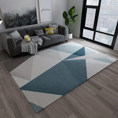Soft Geometric Area Rug for Living Room, Non-Slip Nordic Carpet