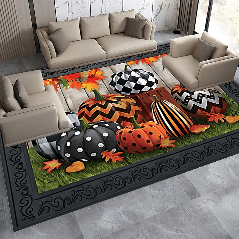 Witch Pleated Pattern Halloween Decorative Carpet Kitchen Mat
