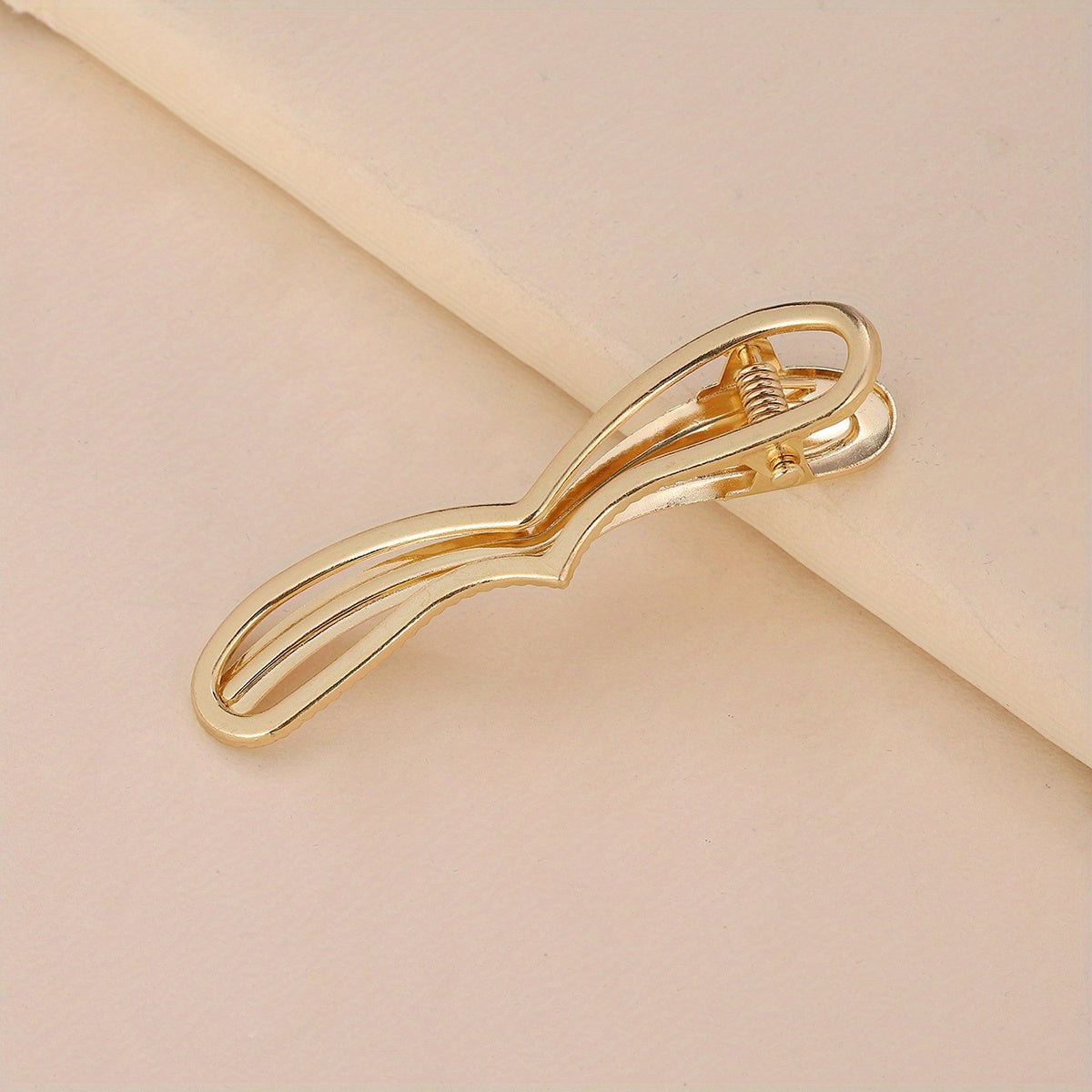 Metal Geometric Hair Clip Bangs Clip Duck Billed Hair Accessory