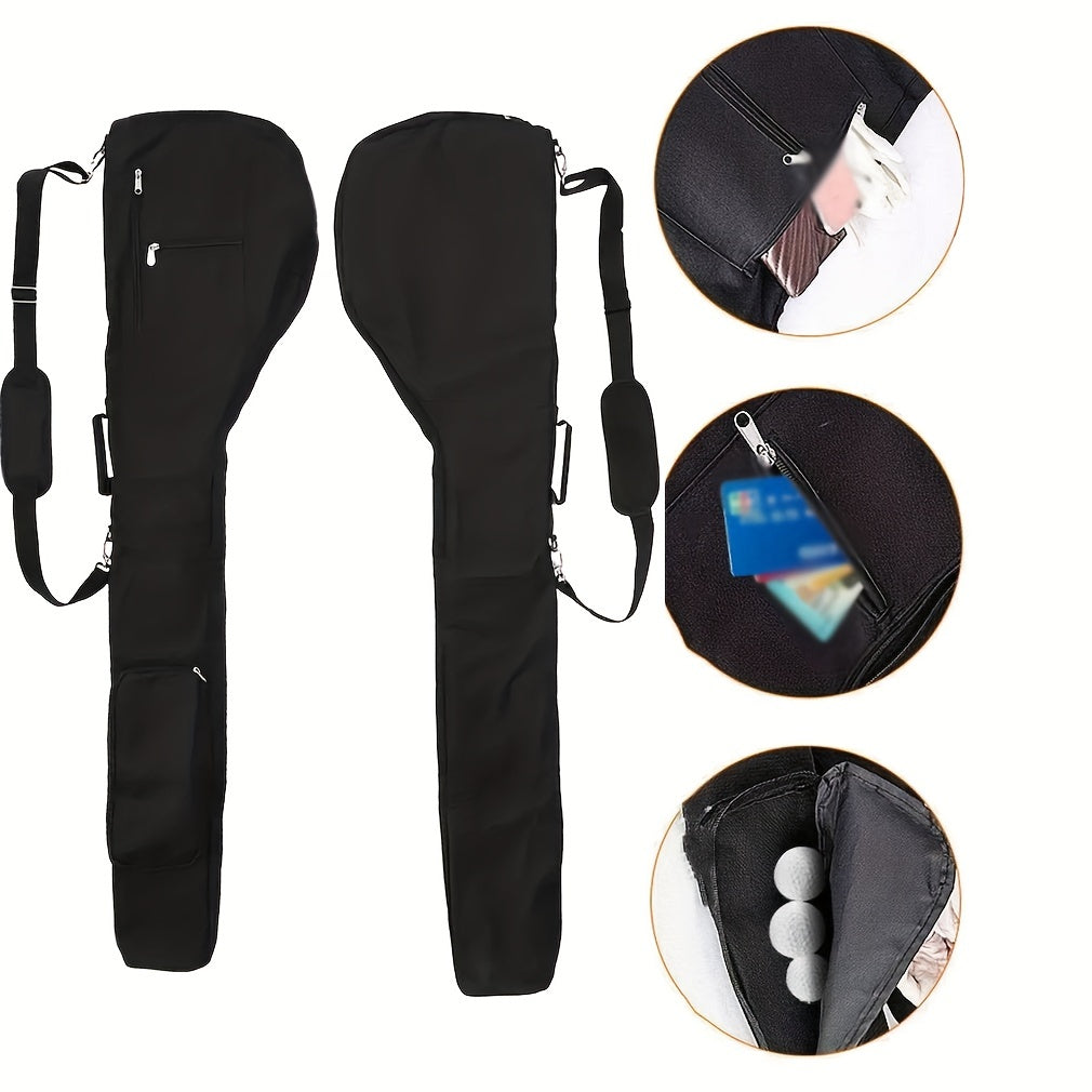 Large Capacity Portable Nylon Golf Storage Bag with Zipper