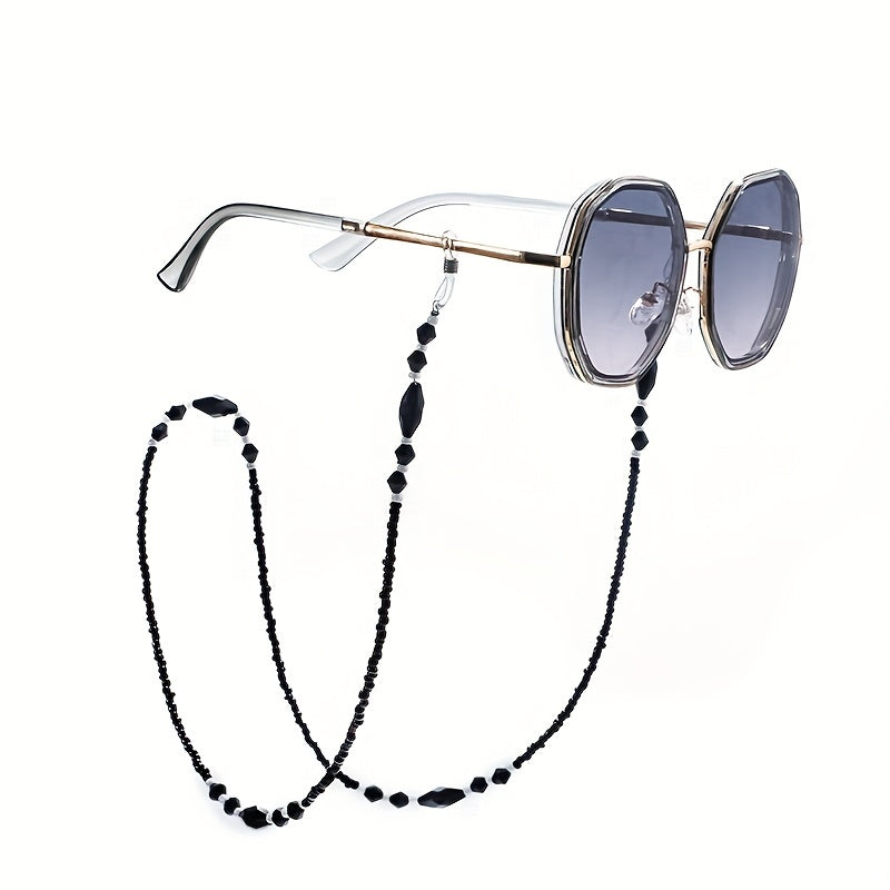 Rhombus Beaded Glasses Chain Anti Slip Sunglasses Reading Glasses Lanyard