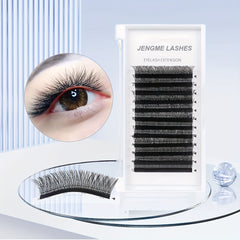YY 2D 4D Volume Lash Extensions 12 Rows Soft Matte Faux Mink Pre Fanned