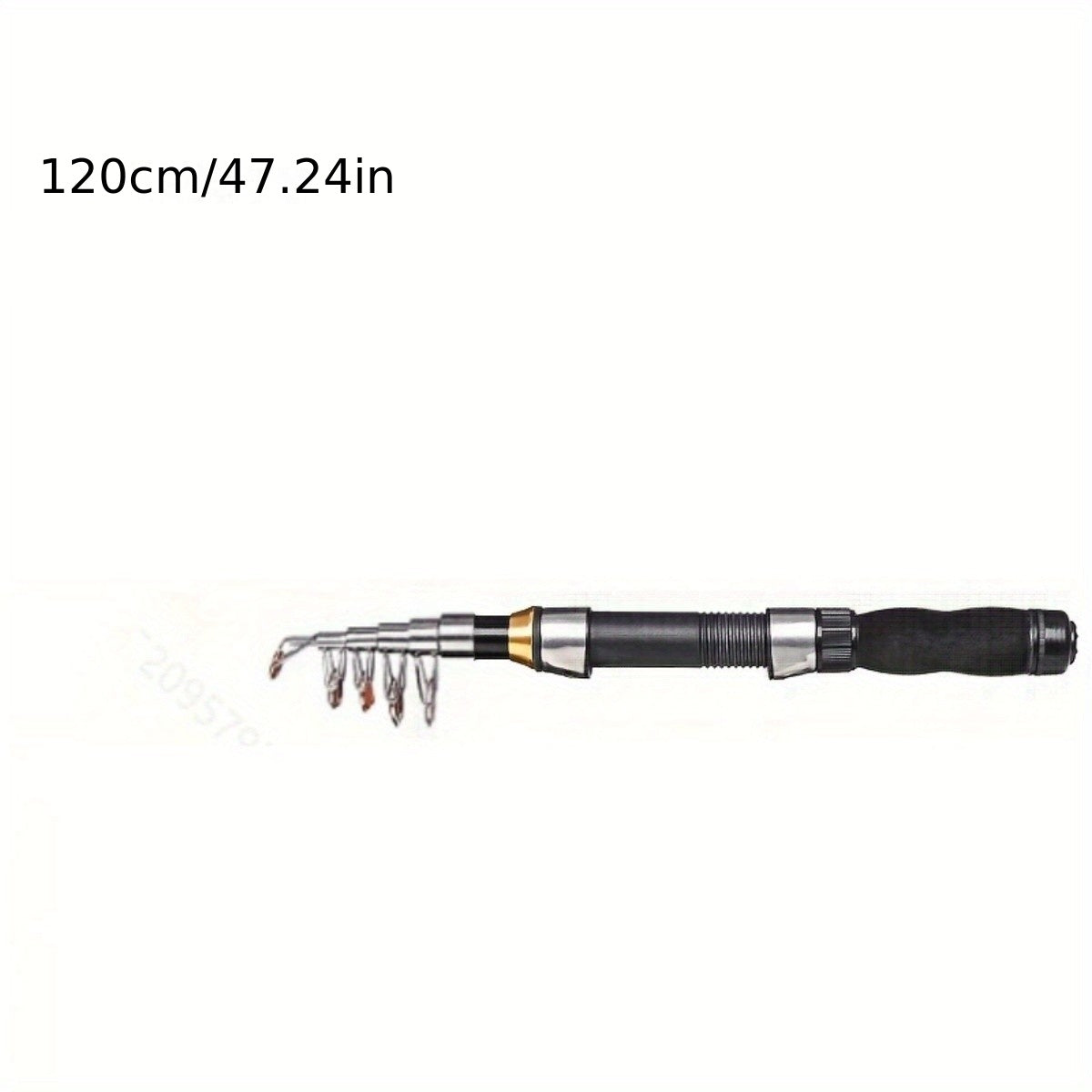 Compact Retractable Fishing Rod for Freshwater Saltwater Ice Fishing