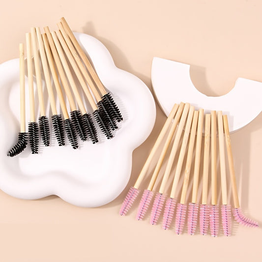 10pcs Eyelash Mascara Brushes Wands Applicator Mini Nylon Brush Set