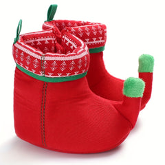 Christmas Theme Cozy Boots for Baby Boys and Girls
