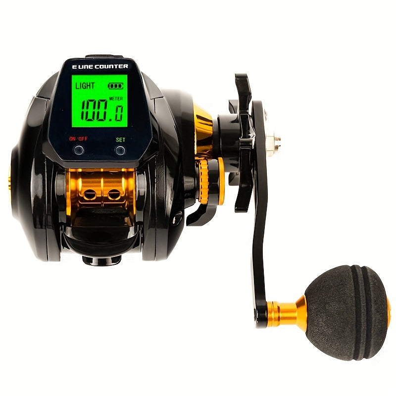 HD Display Fishing Reel 7.2:1 Gear Ratio Magnetic Brake System
