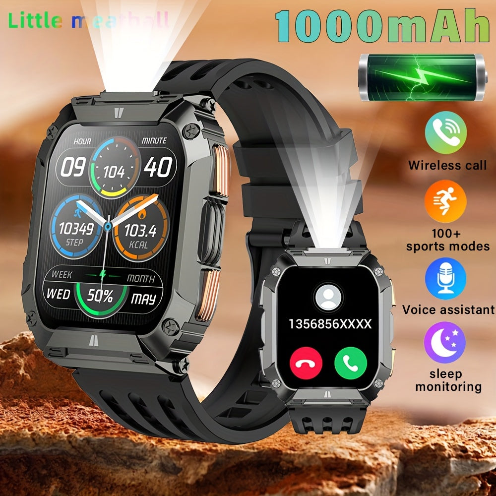 Little Meatball Smart Watch 1.95 inch Full Touch Display with LED Flashlight