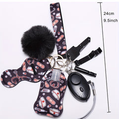Self Defense Keychain Set For Women Safety Keychain Full Set With Personal Alarm