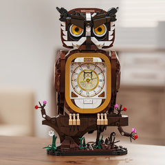 Owl Clock Building Blocks Toy Set for Kids