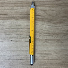 Men 6 In 1 Multitool Pen With Ballpoint Pen Ruler Personalized Pen Gadget