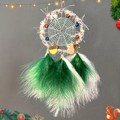 Christmas Gift Car Pendant House Dream Catcher Car Rearview Mirror Pendant