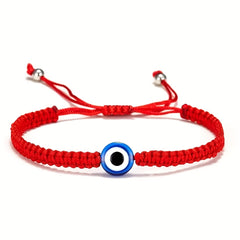 Evil Eye Charm Red Rope Adjustable Bracelet Unisex Hand Decoration