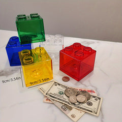 Colorful Cartoon Character Coin Bank Compartment for Saving and Organizing Coins