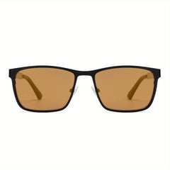 OUWEN Polarized Aviator Sunglasses Men Night Vision Driving Glasses VF2204