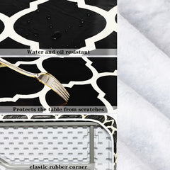 Elastic Outdoor Table Cover Waterproof PVC Cloth
