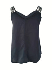  Casual Cami Top Lace Strap Sweetheart Neck