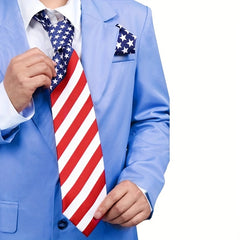 Men's Flag Pattern Necktie Business Wedding Party Tie Great Gift For Men
