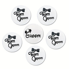 7pcs Dream Groom Badges for Bridesman & Hen Parties
