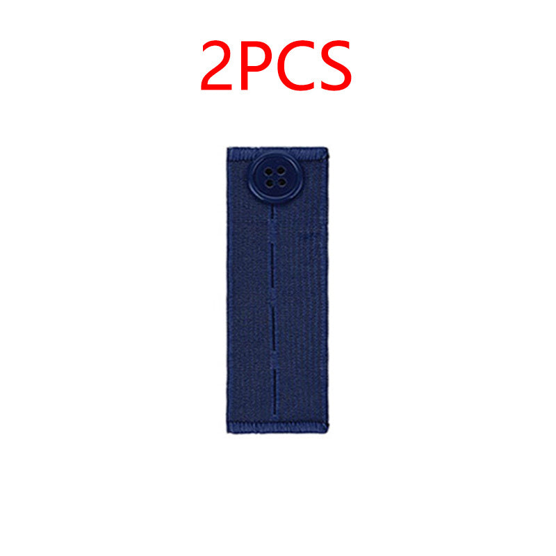 2pcs Elastic Waist Extenders For Pants Band Adjustable Women And Men