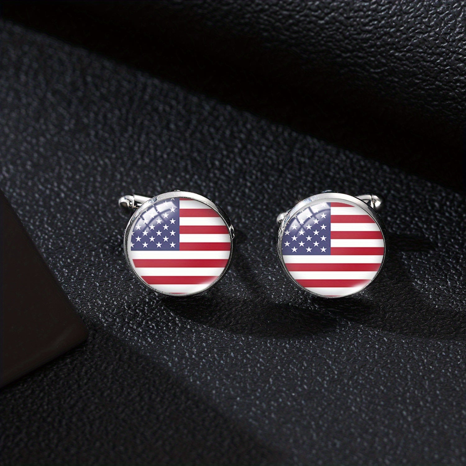 Men's Flag Pattern Cufflinks Shirt Cufflinks
