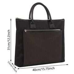 Business Document Bag A4 Office Meeting Bag Data Portable Zipper Large Capacity
