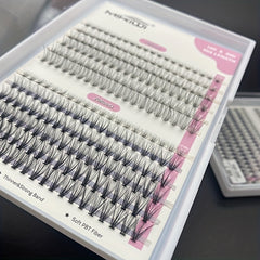 240pcs 10D 20D Cluster Lashes DIY Eyelash Extension C Curl Faux Mink 8-12mm